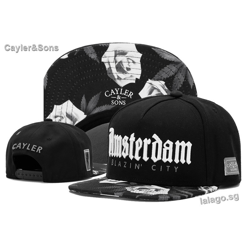 New Hip Hop Men's CAYLER Sons Hat adjustable Baseball Snapback Cap Black hat 81# 