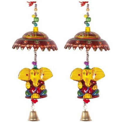 Auspicious Toran Decorative Ganesh Paper Mache Door Hanging