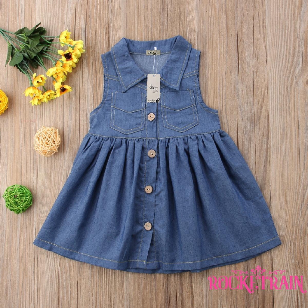 infant denim dress