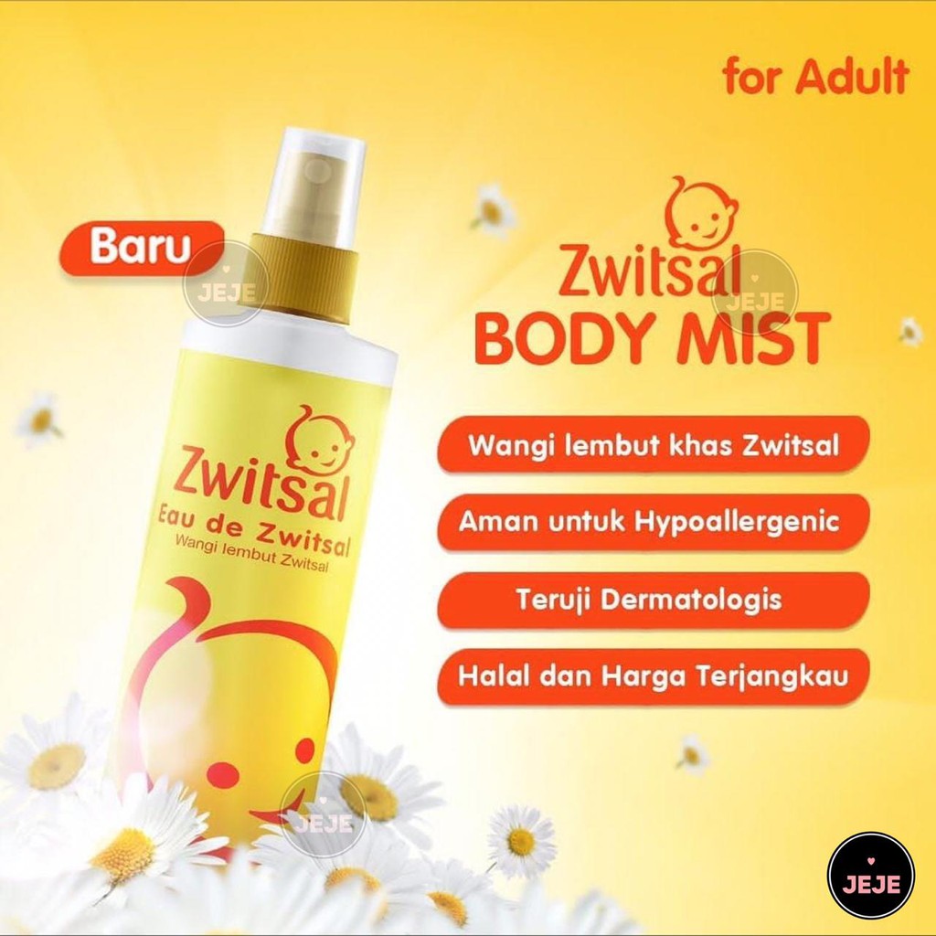 zwitsal eau de toilette body mist 100ml