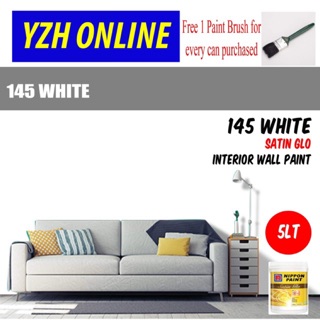 Cat Putih Dalaman Rumah Berkilat Nippon Satin Glo 5Lt 145 Cat Putih Dalaman Rumah Berkilat Nippon Satin Glo 5Lt 145