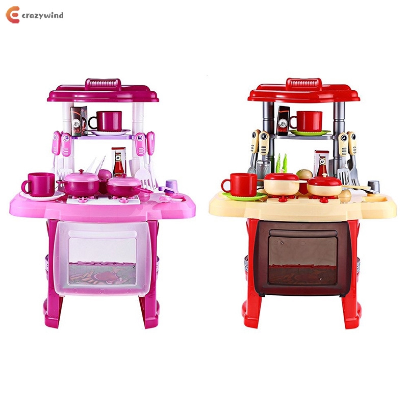 Diy Kids Childrens Pretend Role Play Toy Mini Chef Kitchen