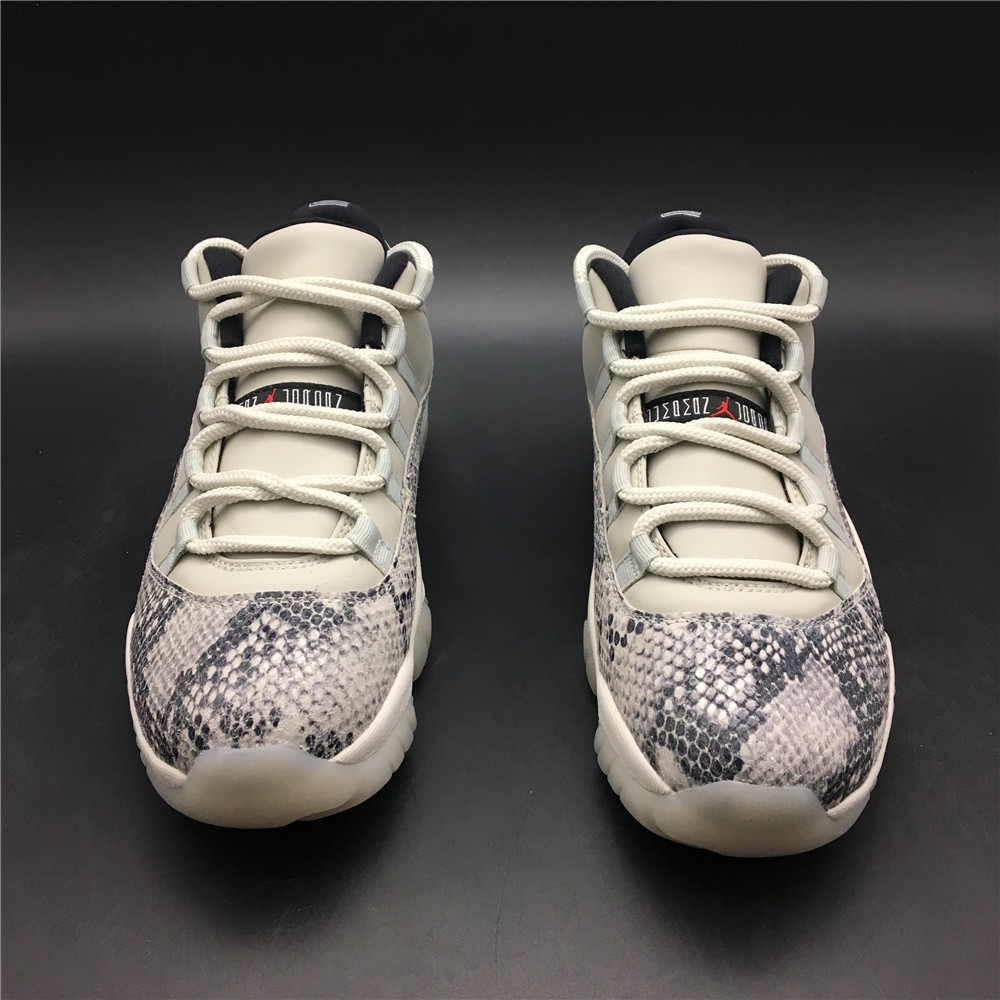jordan 11 light bone university red sail black