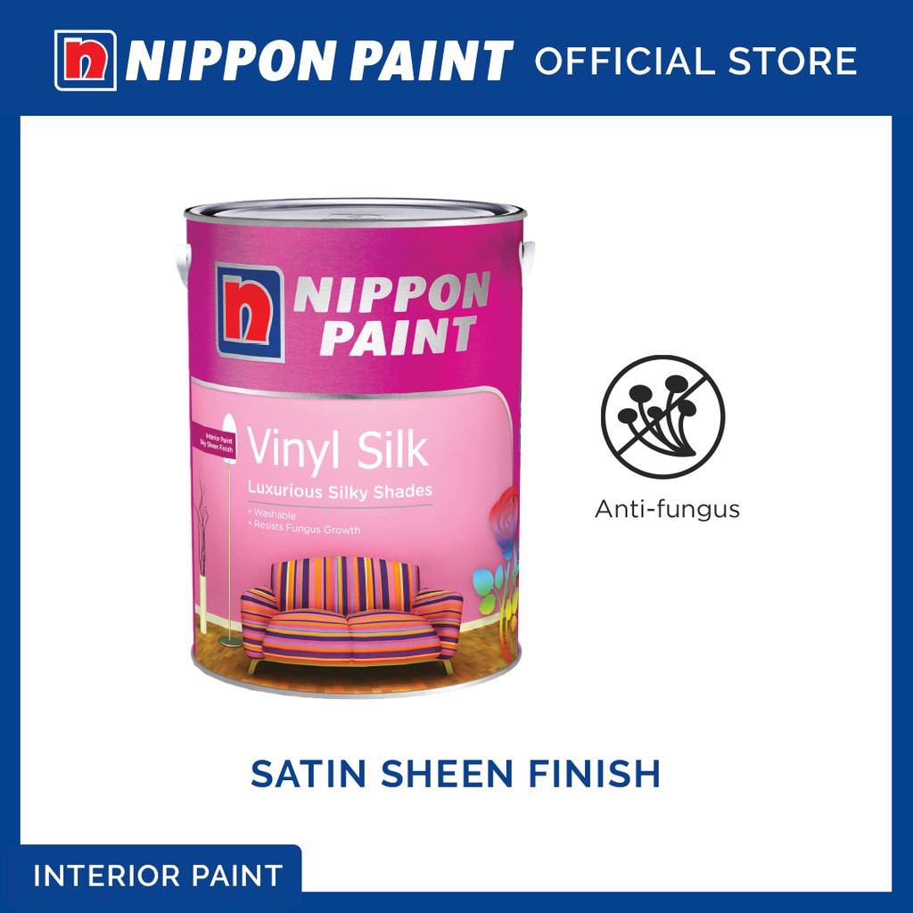Nippon Paint Vinyl Silk Satin 1L/5L Shopee Singapore