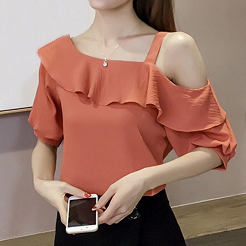 korean off shoulder tops