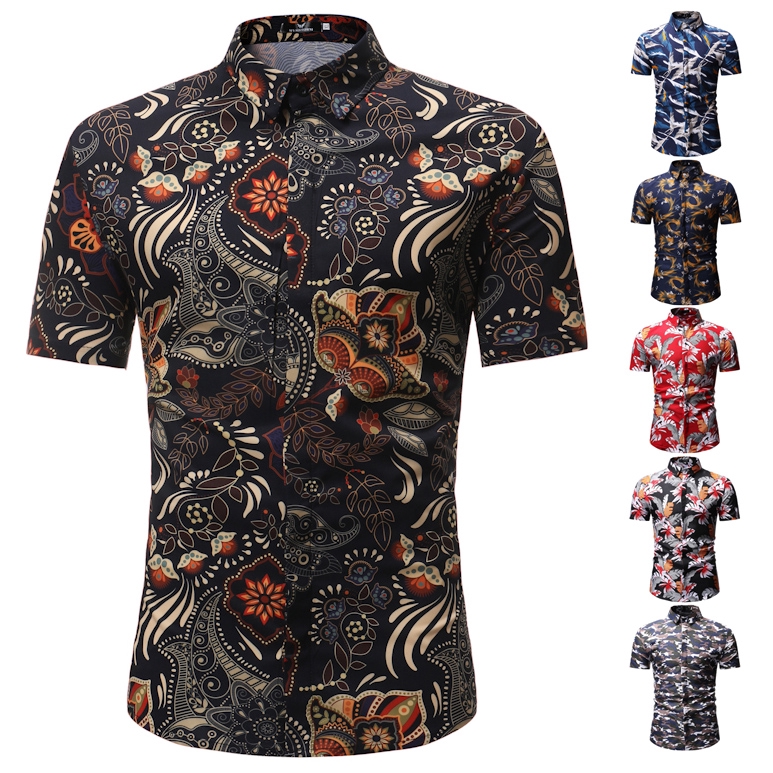 black floral t shirt mens