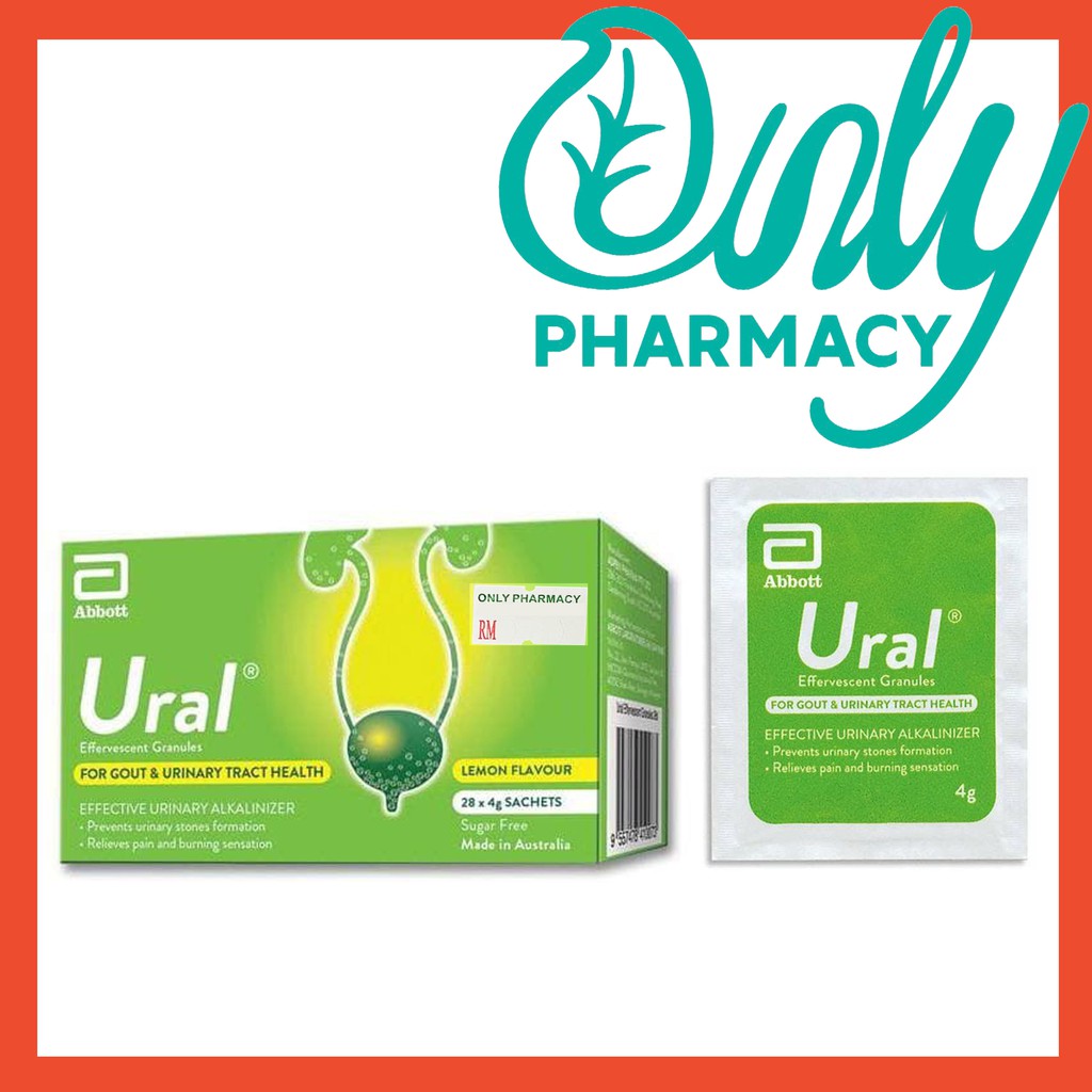 Ural Effervescent Granules 4g 1sachet Ural Sachets (For Gout/ Urinary