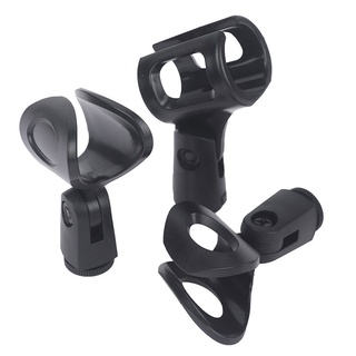 New💋1Pc Microphone Clip For Shure Mic Holder Handheld Microphone Wireless/Wire Mic Stand Accessory Black Universal ROVT