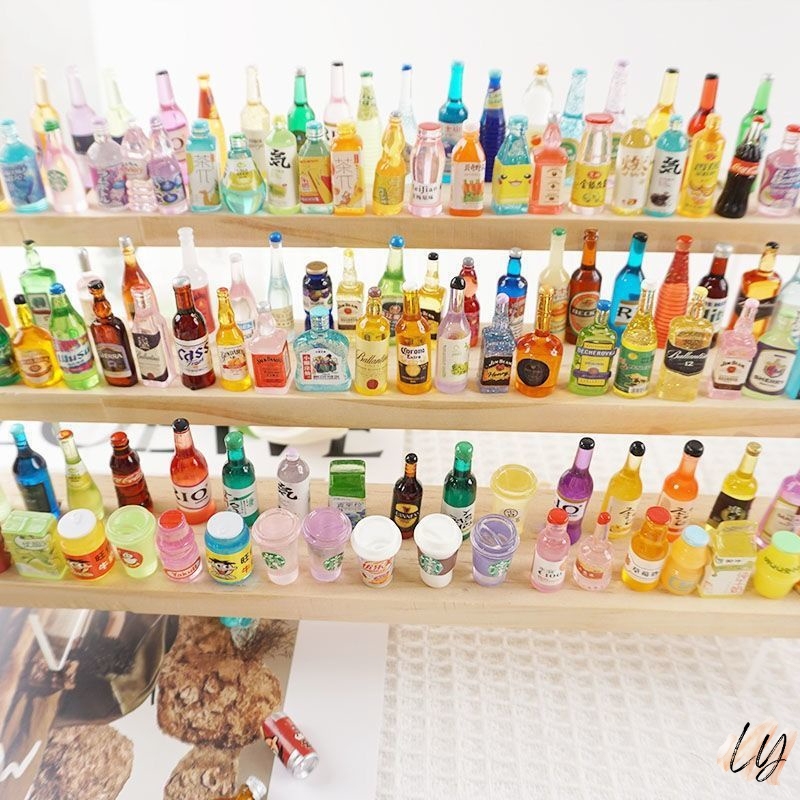  SG INSTOCK Mini Small Liquor Bottle/ Miniature Car Ornament/ Beverage/ DIY/ Gifts/ Present/ Interior Accessories