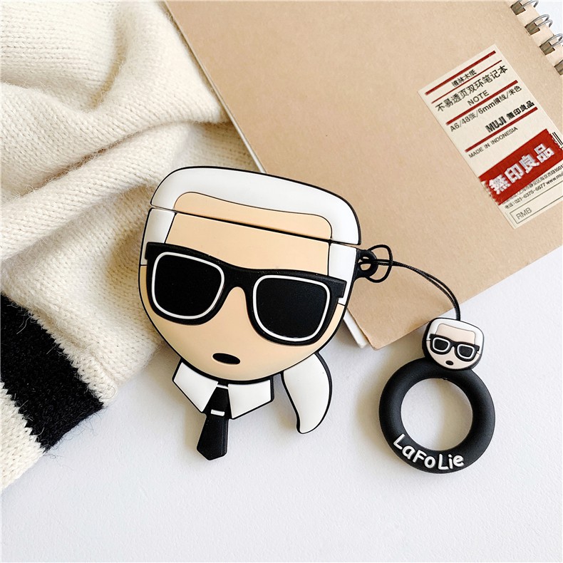 Airpods 1 2 Case Silicone Cartoon Lafayette Karl Lagerfeld Image Creative Airpods 2 Case Lafolie Wireless Bluetooth Earp Shopee Singapore