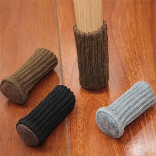 24PCS Knitted Chair Leg Socks Furniture Table Feet Leg Floor Protectors Covers Floor Protection Pads Moving Noise Reduction