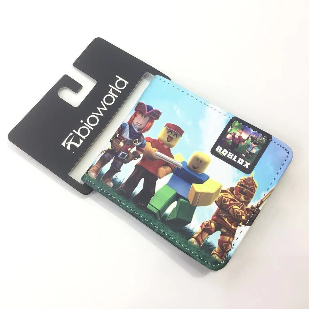 Virtual World Roblox Game Surrounding Short Wallet Student Men And Women Personality Pu Leather Wallet Shopee Singapore - roblox card in singapore