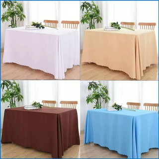 Premium Quality Purity Color Table Cloth*Pastoral Polyester Fiber table cloth Not waterproof