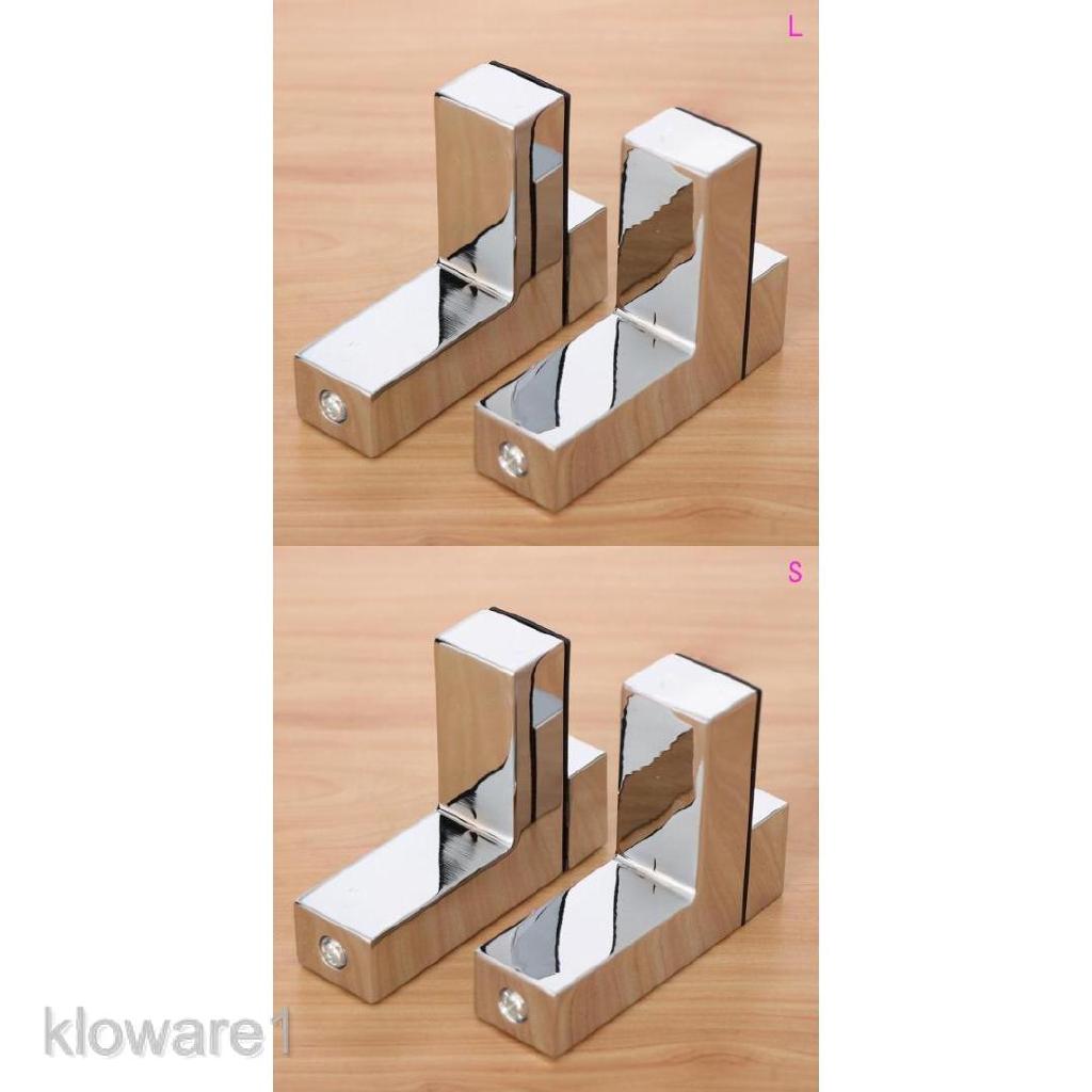 Bathroom Corner Tempered Glass Shelf Bracket Wall Mount ...