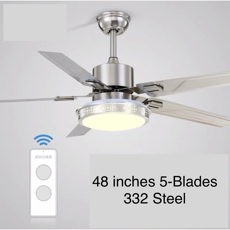 Ceiling Fan Light With Remote Control, Swag Ceiling Fan