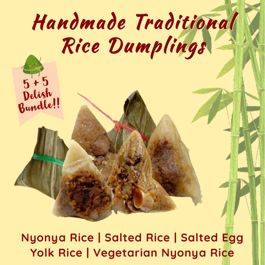 🍙 HANDMADE Traditional Rice Dumplings [5 + 5 Delicious Bundles