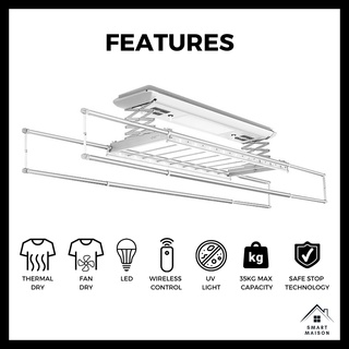 Automated Laundry Rack System (Installation / Indoor Clothes Drying ...