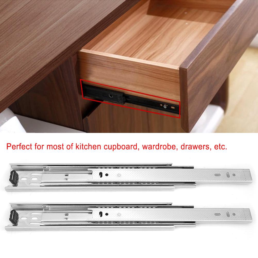 Drawer Three Section Damping Mute Rail Slipway Cabinet Shopee