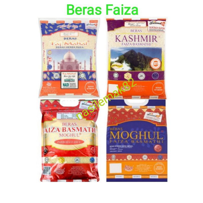 Faiza Herba Ponni Taj Mahal Parboiled Kashmir Basmathi Kohinoor Wangi 100 Original Direct From Faiza Rice Singapore