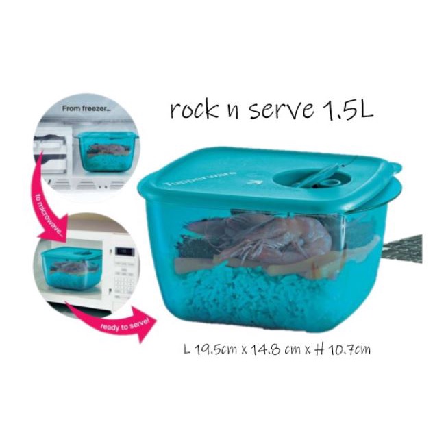 Tupperware Microwaveable Rock N Serve 2in1 Set Lunch Box Microwave Safe Shopee Singapore