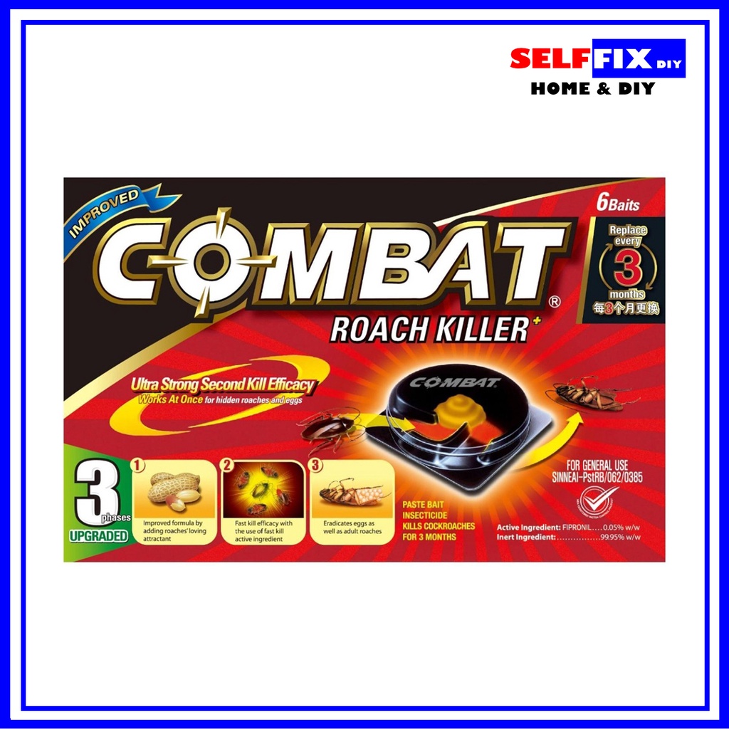 Combat Roach Killer Bait Stations 6 Baits Shopee Singapore