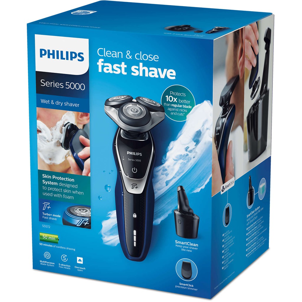 PHILIPS Shaver series 5000 Wet and dry electric shaver S5572 Shopee