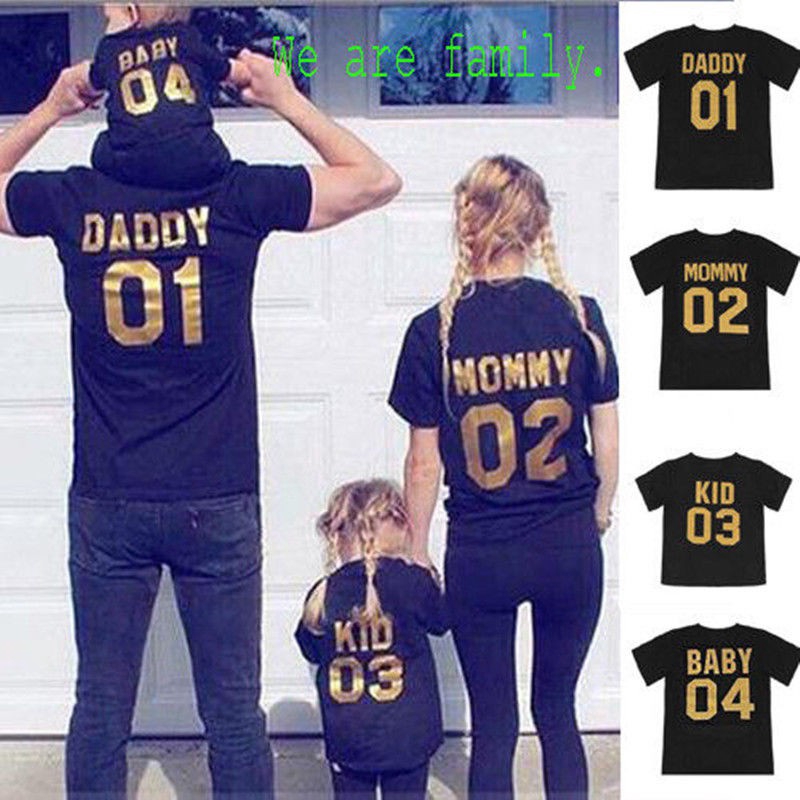 Couple T-Shirt DADDY MOMMY KID BABY 