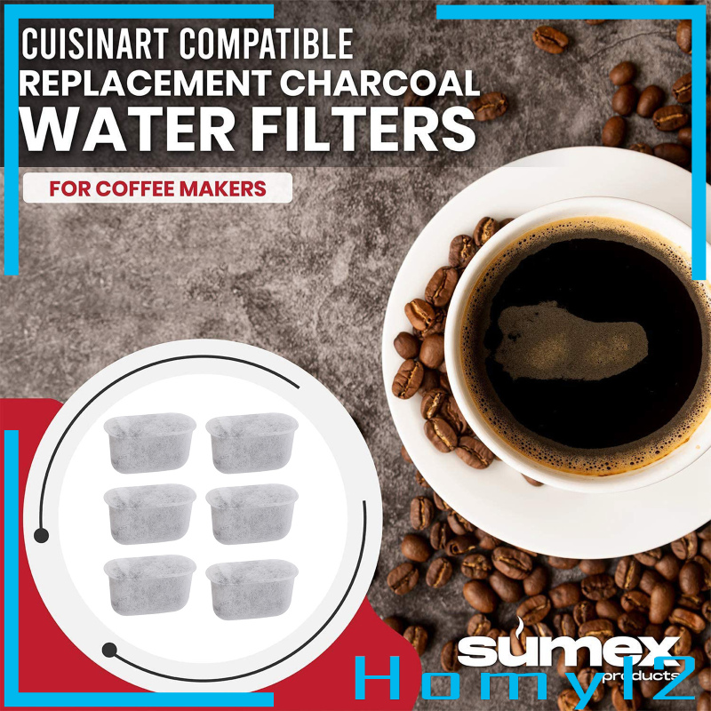 Homyl2 Replacement Charcoal Water Filters For Cuisinart Coffee Machines All Series Shopee Singapore