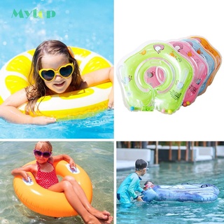 [mytop]Inflatable Baby Neck Ring Adjustable Life Buoy Float Circle Color Random #6