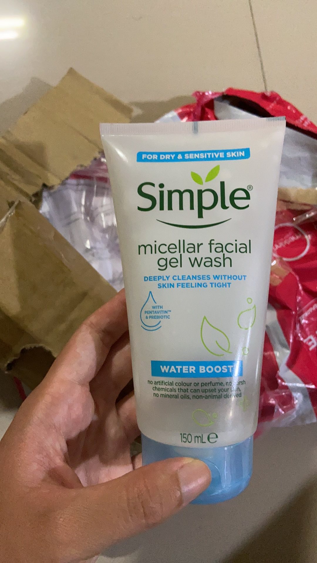 simple micellar gel wash shopee