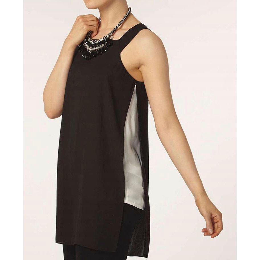 black longline tunic