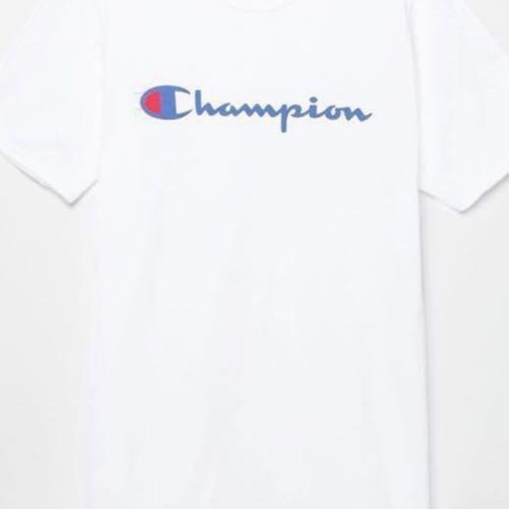 white champion tee