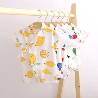 Infant Baby Newborn Girls&boys Cartoon Fruit Colorful Short Sleeve Romper Jumpsuit Bodysuit Shirt Summer Clothes