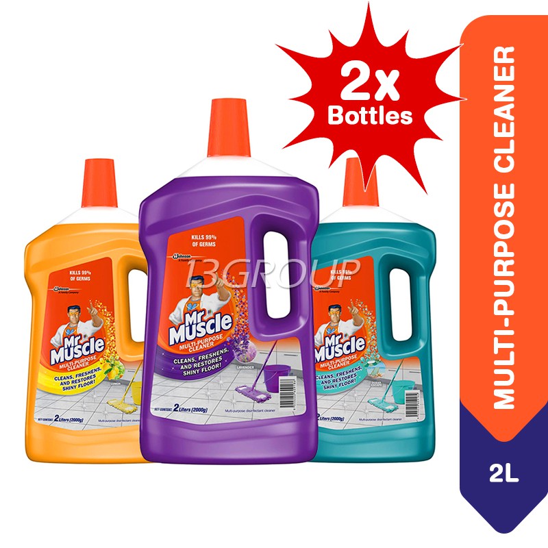 Mr Muscle MultiPurpose Disinfectant Cleaner, 2L, Bundle Of 2 Shopee