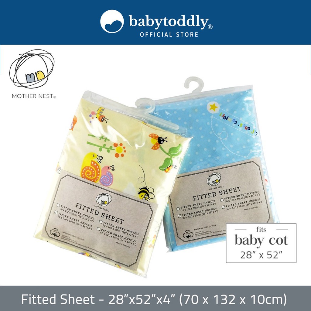 132 x 70 fitted sheet