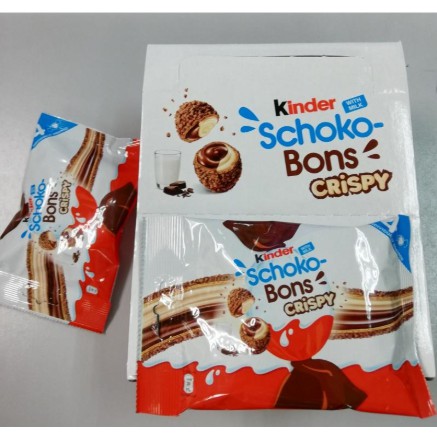 Shop Malaysia Kinder Schoko Bons Crispy T4 8sx22 4g Shopee Singapore