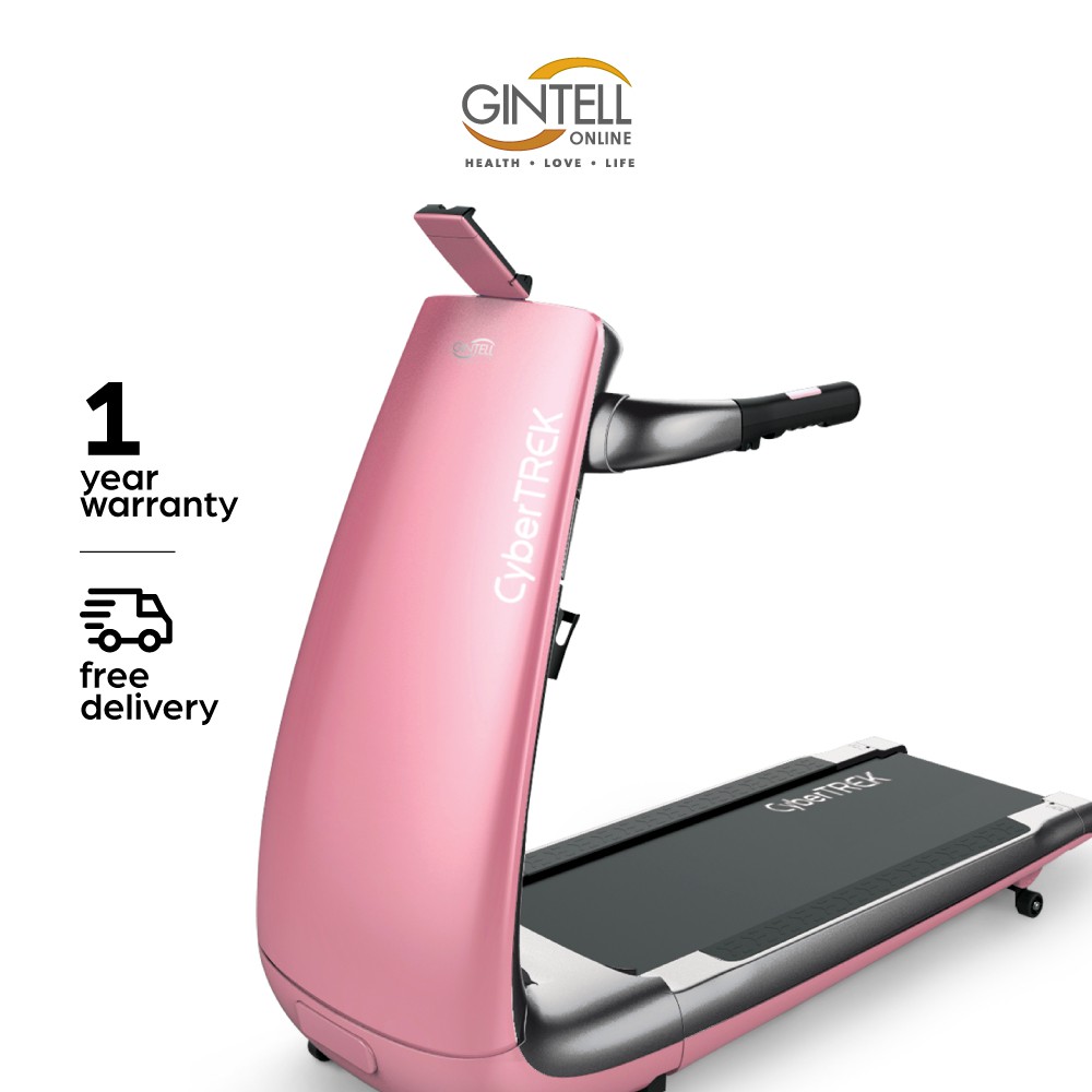 pink running machine