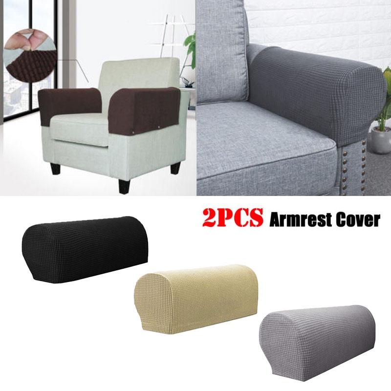 2pcs Pu Leather Arm Chair Protector, Leather Sofa Armrest Covers