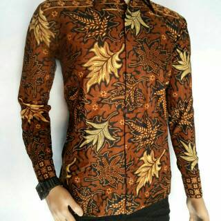 BL102 NEW MEN BATIK  SHIRT LONG ARM BATIK  ORIGINAL 