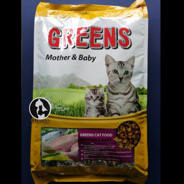Greens Cat Food Mother And Baby 8kg Makanan Kucing  Shopee Singapore
