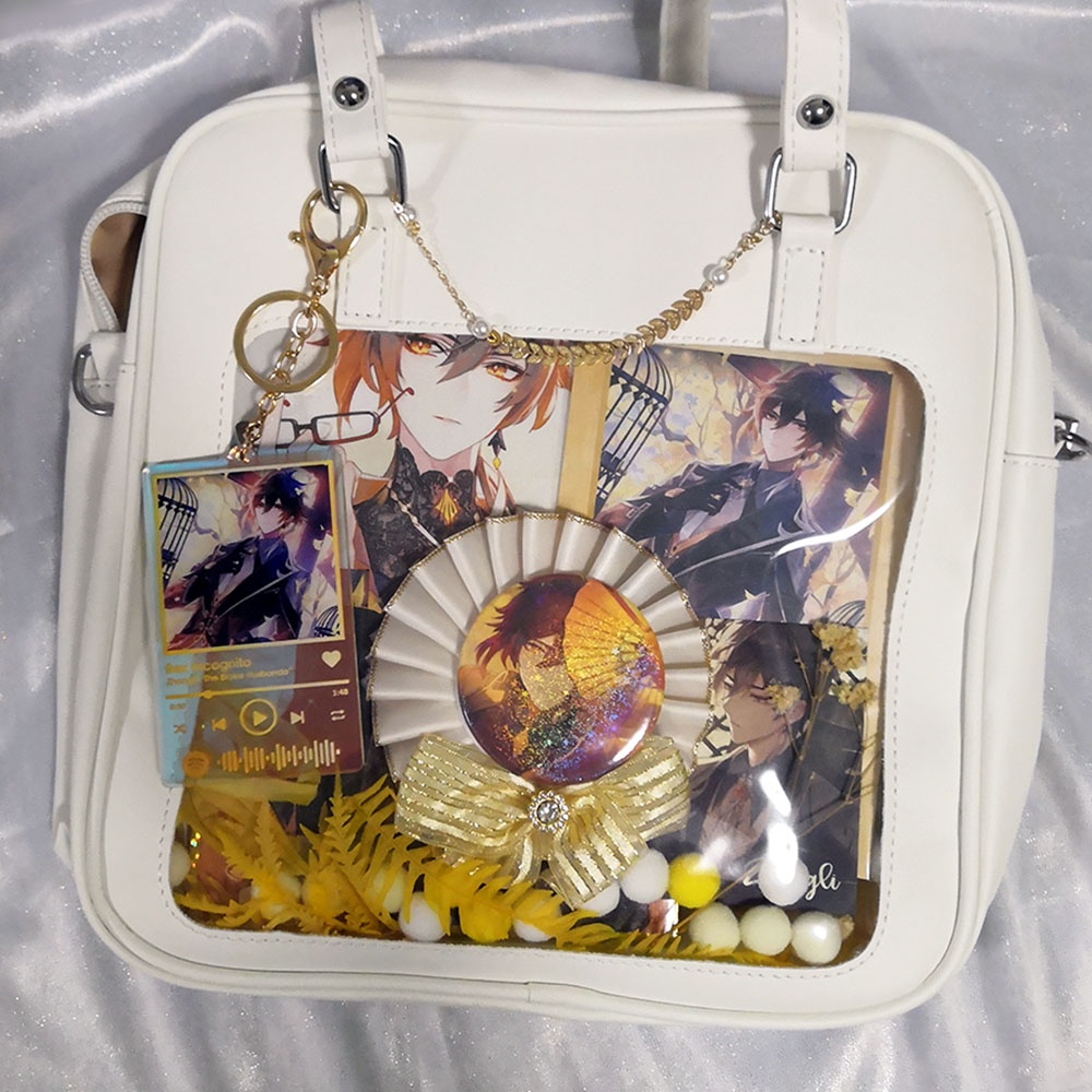 SG Genshin Impact Ita bag Japanese Bag Clear Ita Bag Genshin Zhongli ...