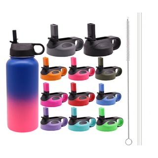 2/4/6pcs Flexible Straw Sports Wide Mouth Water Bottle Straws Kit Replaces 