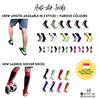 Classic Crew / Soccer Sports Anti-Slip Socks [LOCAL SELLER]