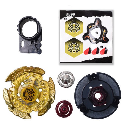 Hot Hell Kerbecs Fusion Metal Master Rapidity 4D Beyblade BB99 Power Launcher 
