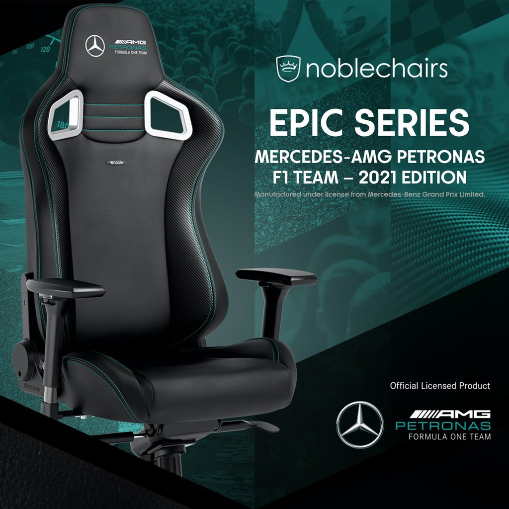Preorder Noble Chairs Gaming Chair Pu Leather Epic Mercedes Amg Petronas F1 Team 2021 Edition Shopee Singapore