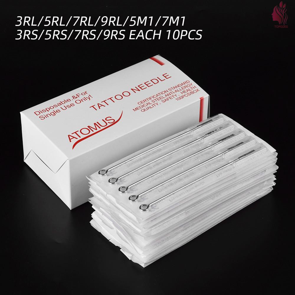 5x1/3/5/7/9RL 7/9M1 9RS Disposable Tattoo Needles 304 Medical Stainless Steel XI 
