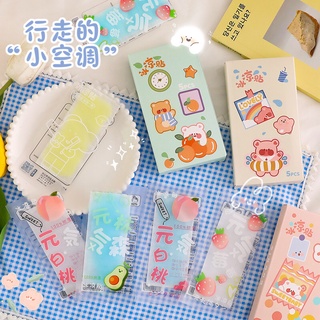 Cartoon Boxed Ice Cool Stickers Summer Gel Cooling Reusable Heatstroke ...