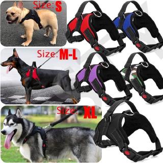 Pet Dog Leash Pet Dog Harness Adjustable Traction Vest Soft Chest Strap Large Dog Anti-riot Leash Harness For Walking Dogs Upgrade Black