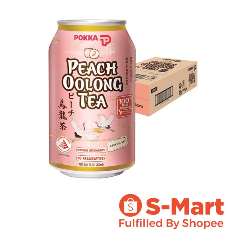 Pokka Peach Oolong Tea (24 X 300Ml) Carton Shopee Singapore