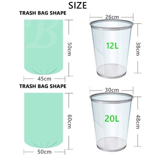 100pcs Biodegradable Garbage Bag Trash Rubbish Plastic Bag Environmental Friendly Kitchen Bathroom Livingroom Pets Home #3